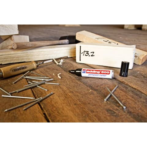 Marcatore permanente edding 500 punta scalpello 2-7 mm blu E-500 003